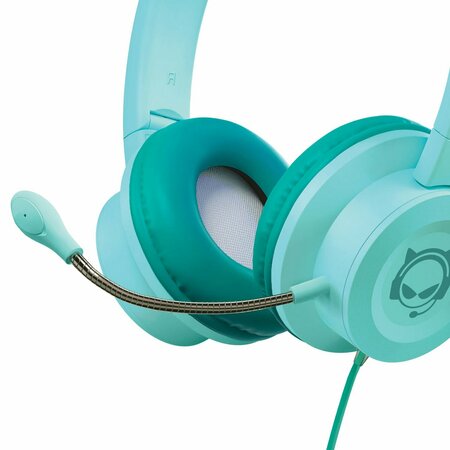 HYPERGEAR Kombat Kitty Gaming Headset for Kids Teal 15556